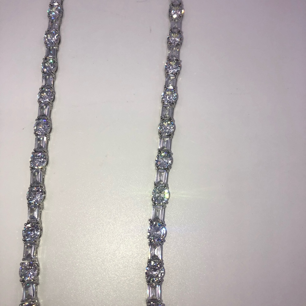 18k 63ct Multi-Stone Tennis Necklace - Picture 12 of 16